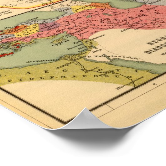 Alte Weltreiche der Perser, Mazedonier Poster (Ecke)