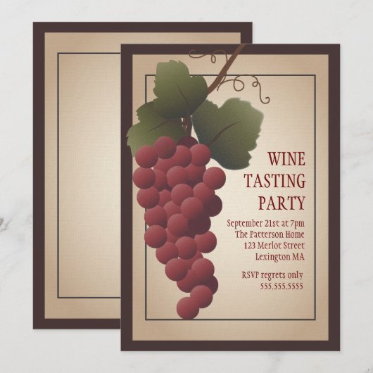 Alte Welttoskanisches Einladung (Vorne/Hinten)