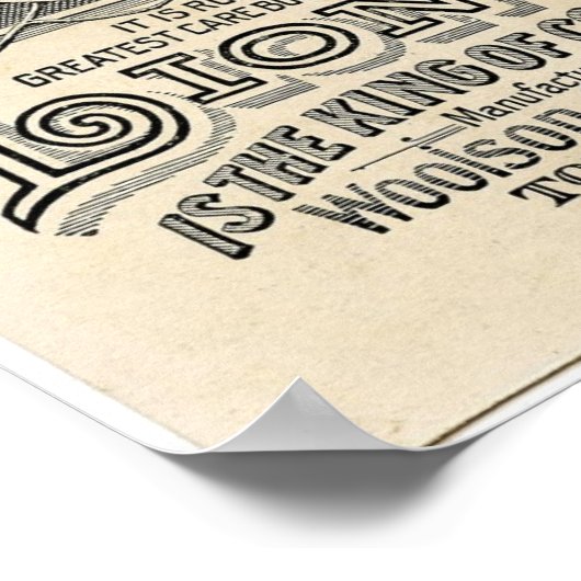 Alte Werbung Lion Coffee Poster (Ecke)