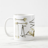 Alte Werkzeug-Tasse Kaffeetasse (Links)
