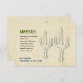 Alte West-Kakteen-Party Einladung (Vorne/Hinten)