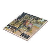 Alte Western-Cowboy-Film-Plakat-Druck-Fliese Fliese (Seite)