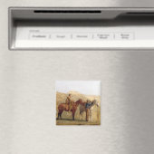 Alte Western Cowboys mit Pferden Magnet (In Situ (Geschirrspüler))