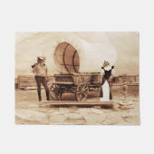 Alte Westkatzen mit verdecktem Wagen Fußmatte (Vorderseite)