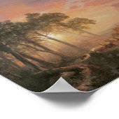 Alte Westzene Rinder Drive Vintag Art Poster (Ecke)