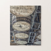Alte Whiskeyfässer Puzzle (Vertikal)