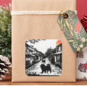 ALTE WHISPERS Chow Quadratischer Aufkleber