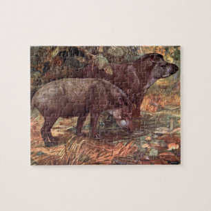 Alte wilde Tiere, Tapire von Winifred Austen Puzzle