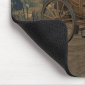Alte Wildwest-Postkutsche-Mauspad Mousepad (Ecke)