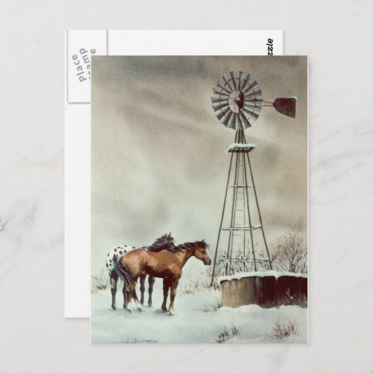 ALTE WINDMILL VON SHARON SHARPE POSTKARTE (Vorne/Hinten)