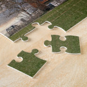 Alte Windmühle Feld Belgien Windmühle Holz Europa Puzzle (Seite)