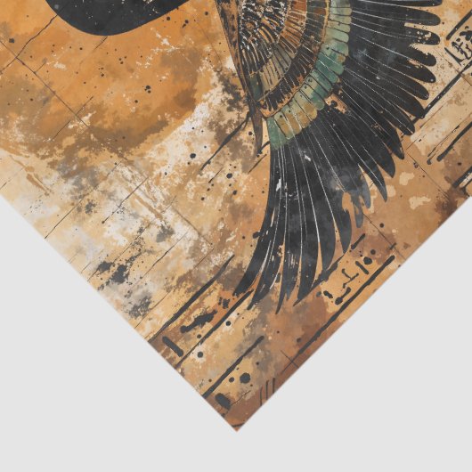 Alte Winged Ägyptische Göttin Seidenpapier (Detail)