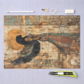 Alte Winged Ägyptische Göttin Seidenpapier (Handwerk)
