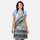 Alte Winterbaum-Schürze Schürze (Getragen)