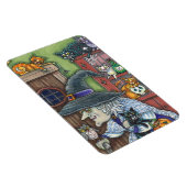 ALTE WITCH GLÜCKLICHE ZUHAUSE, VIELE KATZEN UND EI MAGNET (Rechte Seite)