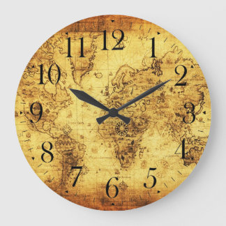 Alte World Map Antike Geschichte Designer Uhr