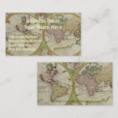 ALTE WORLD MAP Business & Visitenkarten Visitenkarte (Vorne/Hinten)