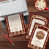 Alte Wörter Weihnachtssuche Feiertagskarte