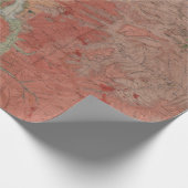 Alte Yellowstone Geologische Karte (1904)  Geschenkpapier (Ecke)