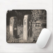 Alte Zapfsäulen Mousepad (Mit Mouse)