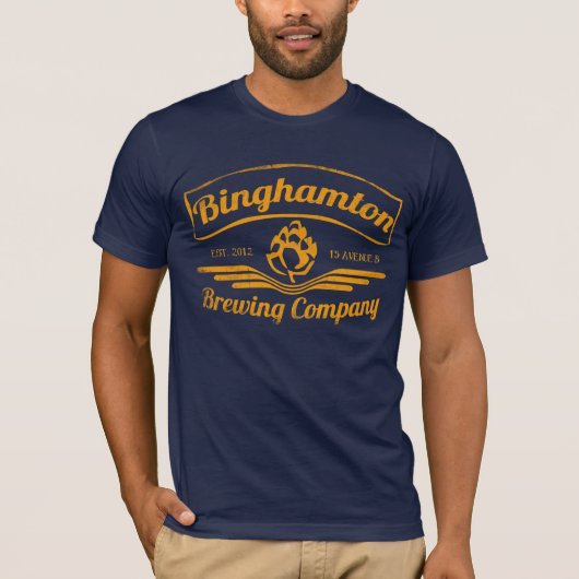 Alte Zeit Binghamton, der Co braut T-Shirt (Vorderseite)