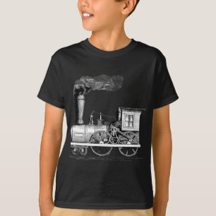 Alte Zeit-Dampf-Lokomotive T-Shirt