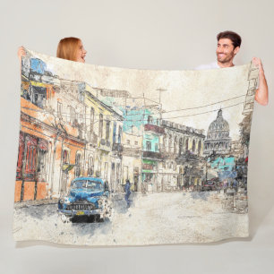 ALTE ZEIT HAVANA MALTE FLEECEDECKE