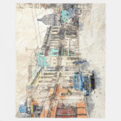 ALTE ZEIT HAVANA MALTE FLEECEDECKE (Vorderseite)