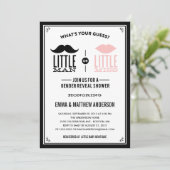 ALTE ZEIT| REVEALINVITATION DER GESCHLECHTER EINLADUNG (Stehend Vorderseite)