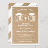 ALTE ZEIT| REVEALINVITATION DER GESCHLECHTER EINLADUNG (Vorne/Hinten)