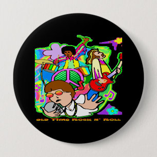 Alte Zeit-Rock N Rolle Button