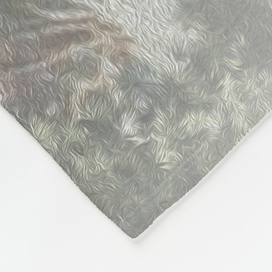 Alte Zeit Santa mit Kindern vor einer Kirche Fleecedecke (Ecke)