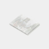 Alte Zeit Santa mit Kindern vor einer Kirche Post-it Klebezettel (angewinkelt)