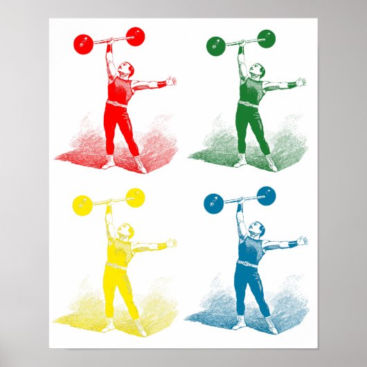 Alte Zeit starker Mann Poster (Vorne)