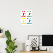 Alte Zeit starker Mann Poster (Heimbüro)