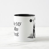 Alte Zeit starker Mann Tasse (Zentrum)