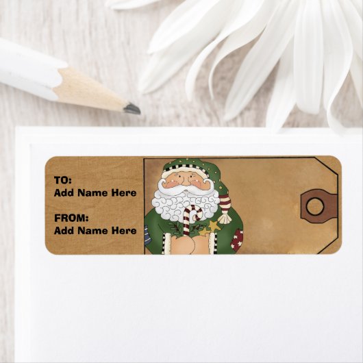 Alte Zeit Weihnachtsgeschenke Labels (Insitu)