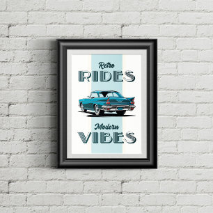 Alte Zeiten in Retro-Farben. Poster
