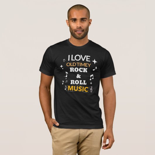 ALTE ZEITROCKROLLMUSIK T-Shirt (Vorne ganz)