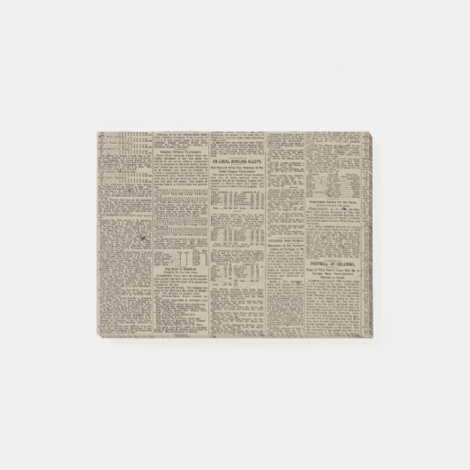 Alte Zeitung 1902 Post-it Klebezettel (Vorderseite)