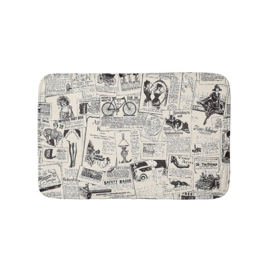 Alte Zeitung Badematte (Vorderseite)