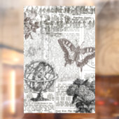 Alte Zeitung Fensteraufkleber (Blatt 2)