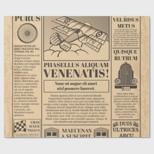 alte Zeitung Geschenkpapier
