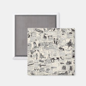 Alte Zeitung Magnet (Vorderseite/Rückseite)