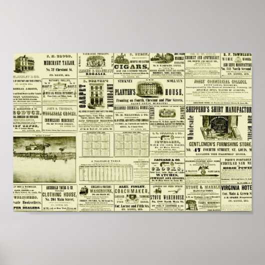 Alte Zeitung Poster (Vorne)