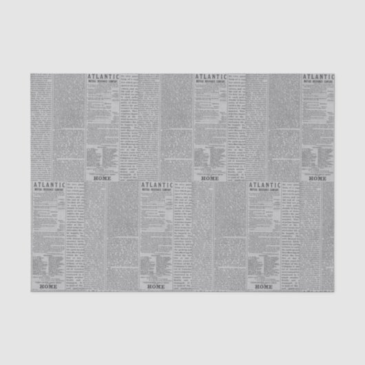 Alte Zeitung Seidenpapier (Vorderseite)