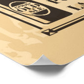 Alte Zeitung Vintag. Retro-Zeitungspapier mit Text Poster (Ecke)