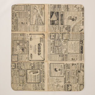 Alte Zeitung: vintage Papierhintergrund. Sherpadecke