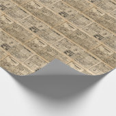 Alte Zeitung: Vintager Hintergrund. Geschenkpapier (Ecke)