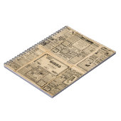 Alte Zeitung: Vintager Hintergrund. Notizblock (Linke Seite)